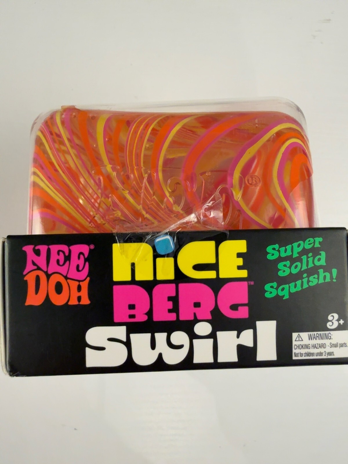 Schylling NeeDoh Nice Berg Swirl – Orange Pink Yellow Swirl