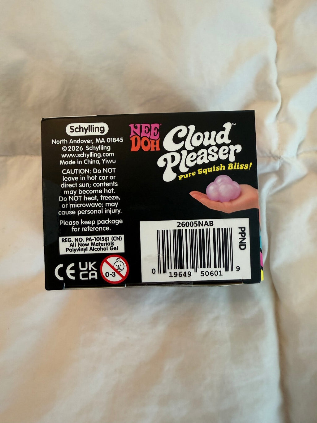 Rare Schylling NeeDoh Cloud Pleaser Purple Shimmer Squishy New in Box