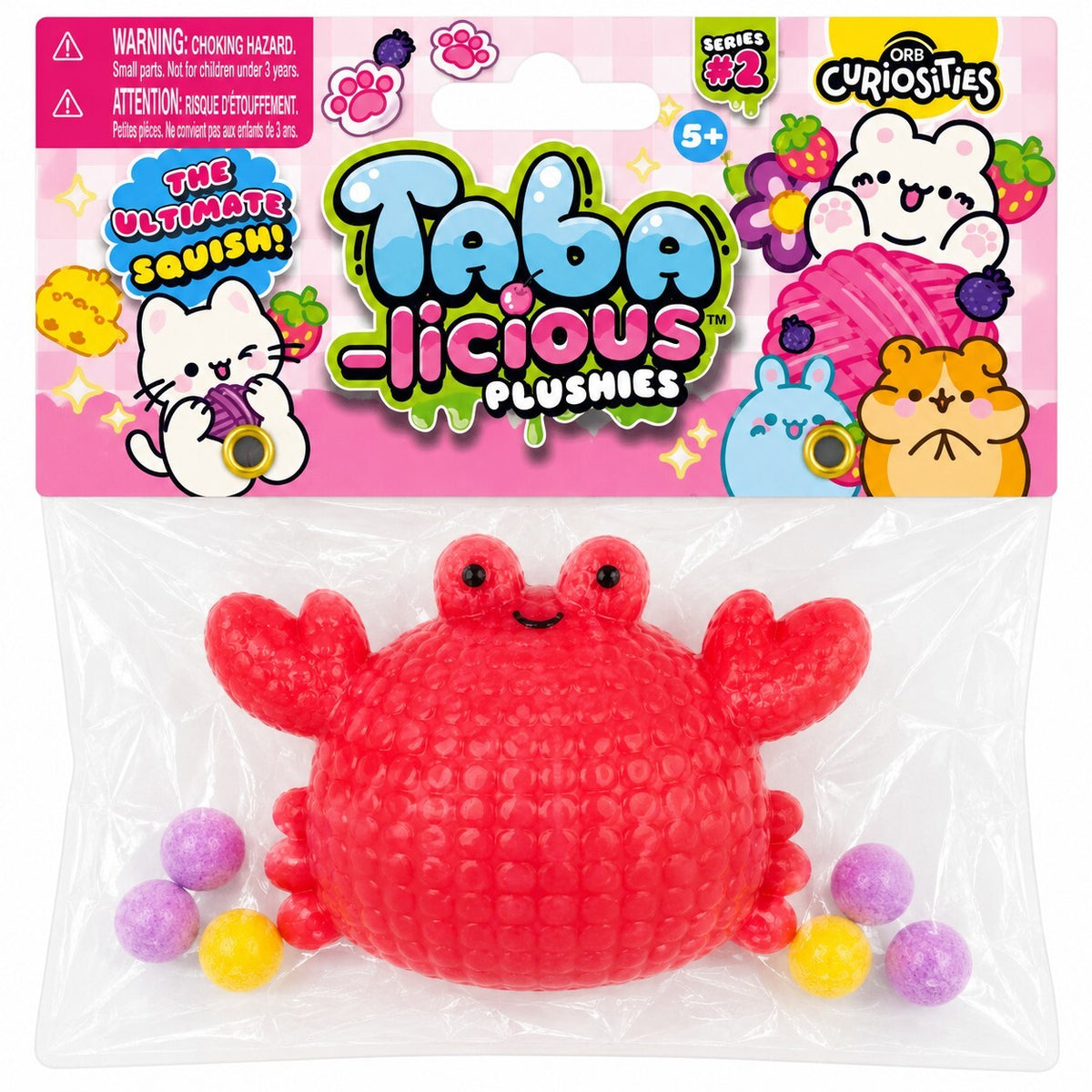 ORB Taba-Licious Plushies Red Lobster Squishy Series 2 Sensory Toy Sealed