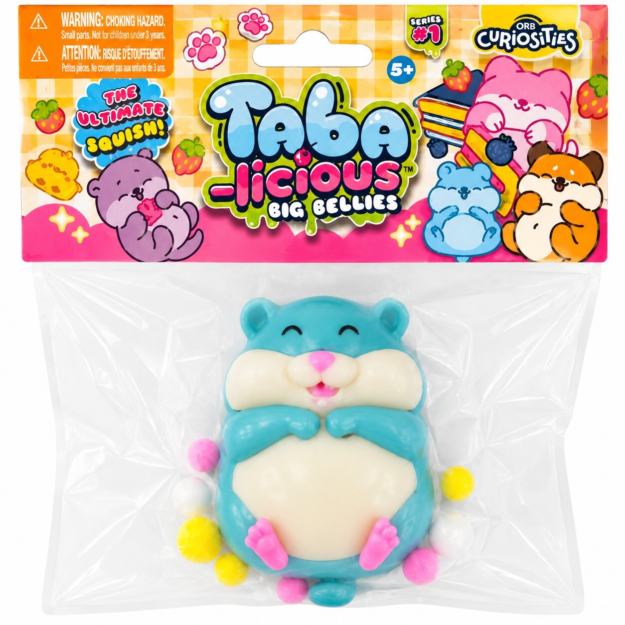 ORB Taba-Licious Big Bellies Hamster Squishy Series 1 Sensory Toy New Sealed