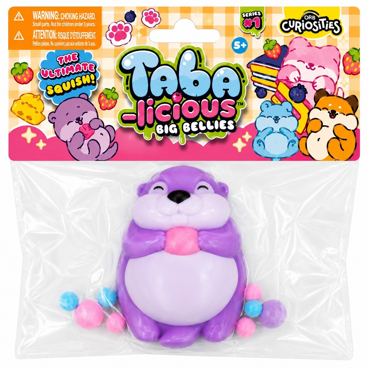 ORB Taba-Licious Big Bellies Purple Otter Squishy Series 1 New Sealed Toy