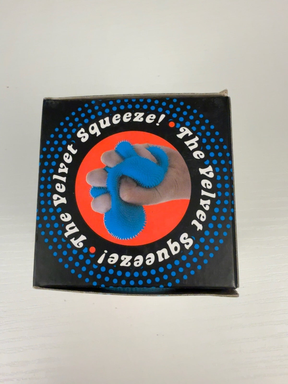 Authentic Schylling NeeDoh Fuzz Ball Blue Velvet Squishy NEW Stress Toy