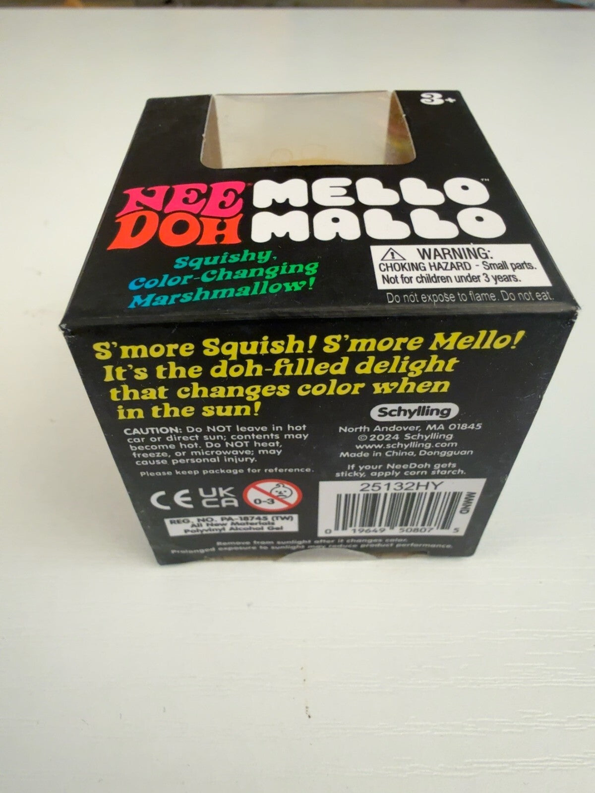 Schylling NeeDoh Mello Mallo Color Changing Marshmallow Squishy Fidget Toy NIB