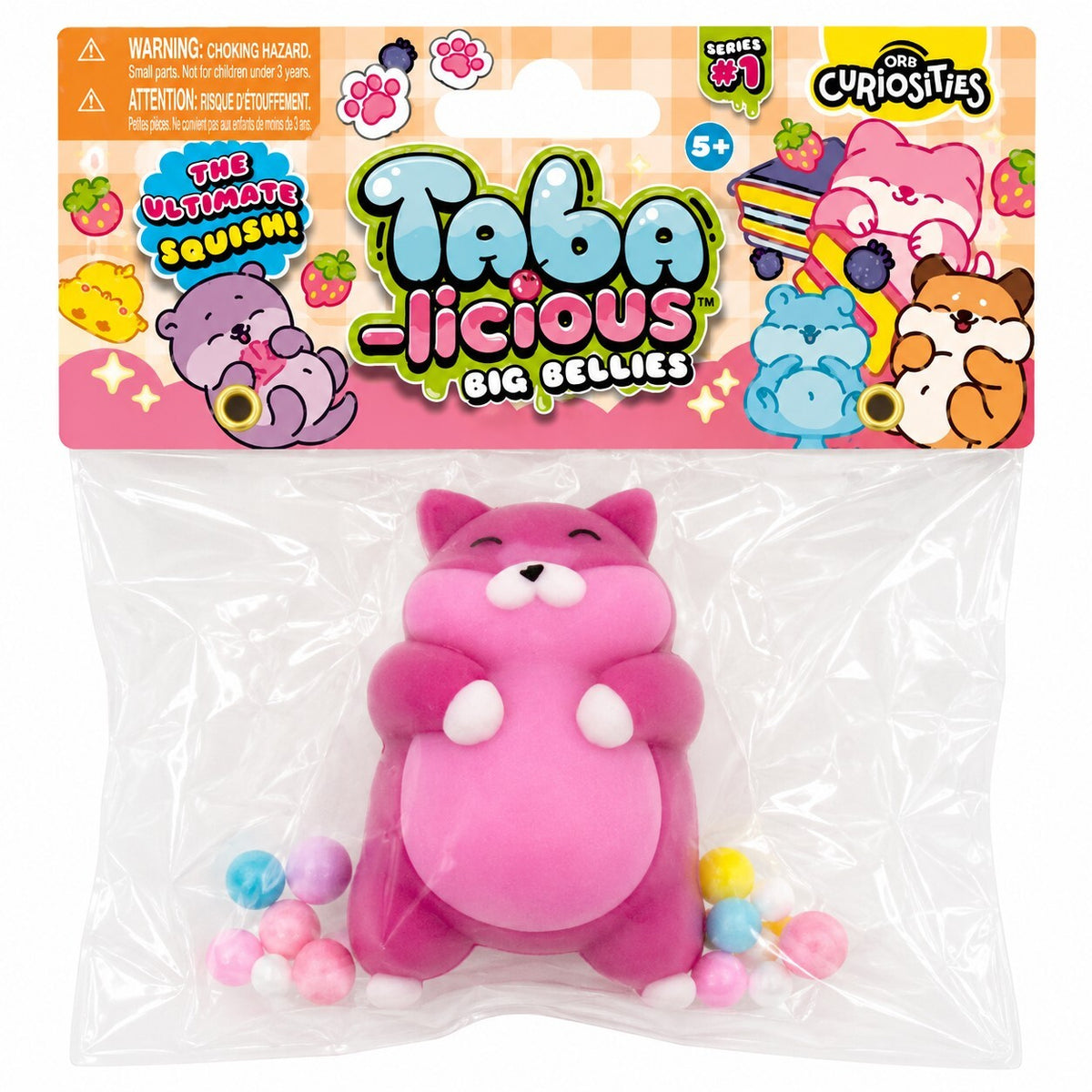 ORB Taba-Licious Big Bellies Pink Hamster Squishy Series 1 Toy New Sealed