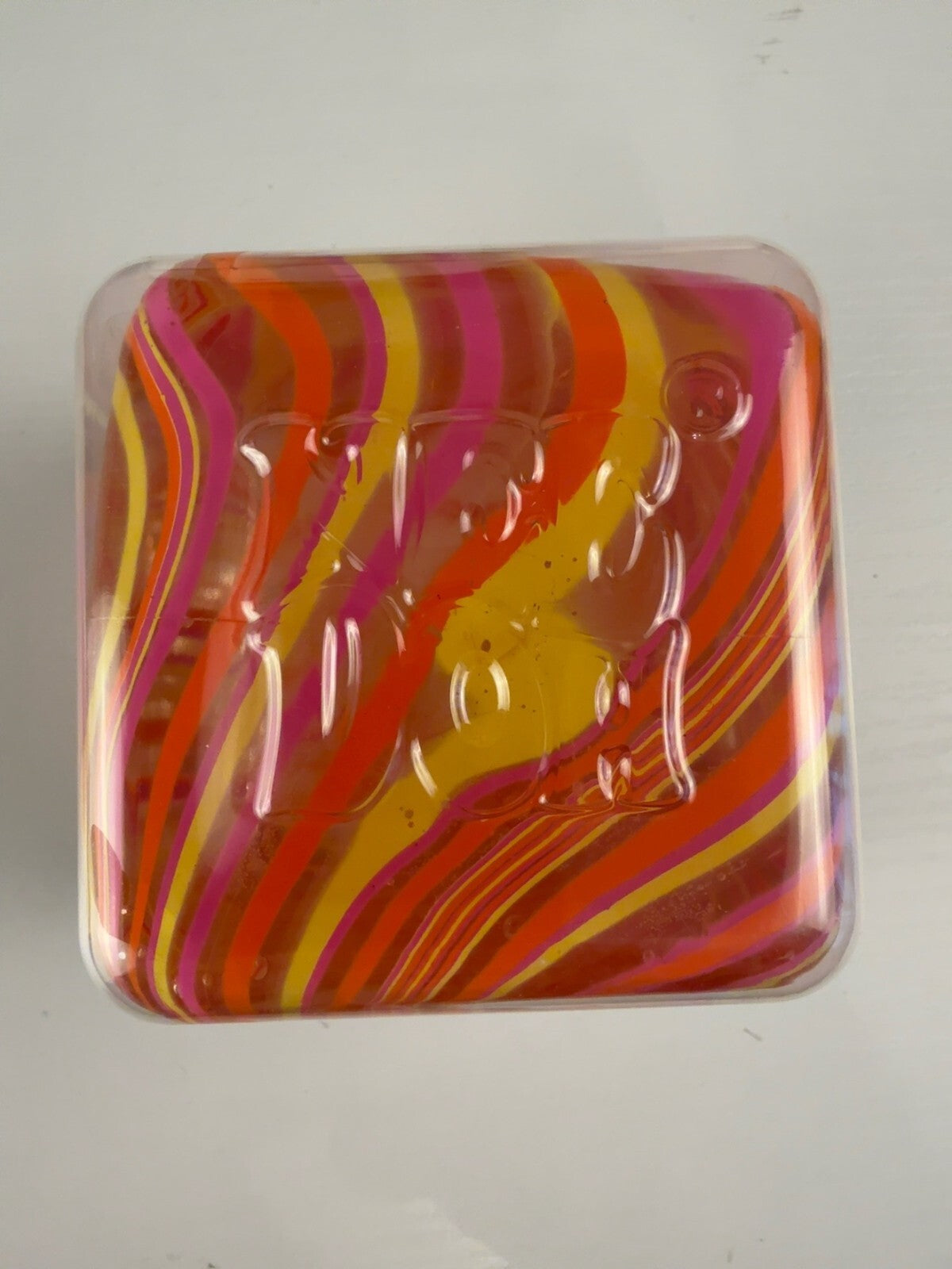 Schylling NeeDoh Nice Berg Swirl – Orange Pink Yellow Swirl