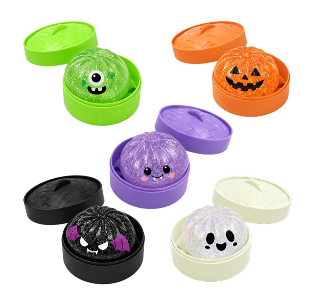 FUN DOH Halloween Dumpling Squishies Batty Buddy Sealed Sensory Toy