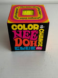 SCHYLLING NeeDoh COLOR CHANGE CUBE – YELLOW – DOH-FILLED!