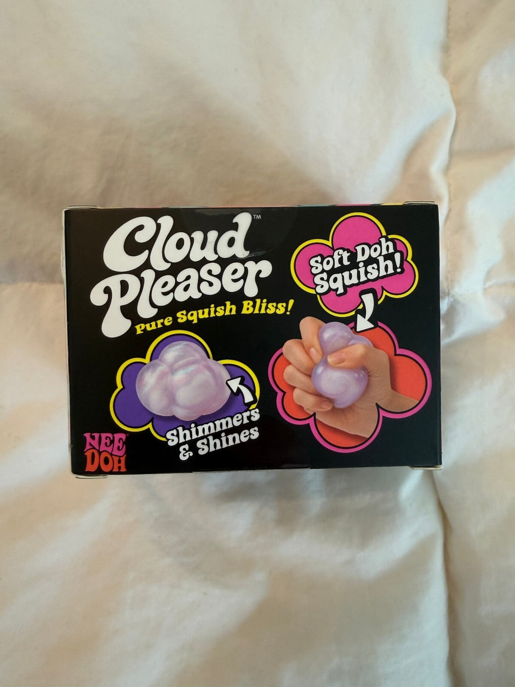 Rare Schylling NeeDoh Cloud Pleaser Purple Shimmer Squishy New in Box