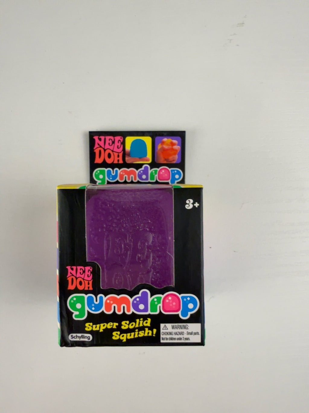 Schylling NeeDoh Gumdrop Super Solid Squish – Purple