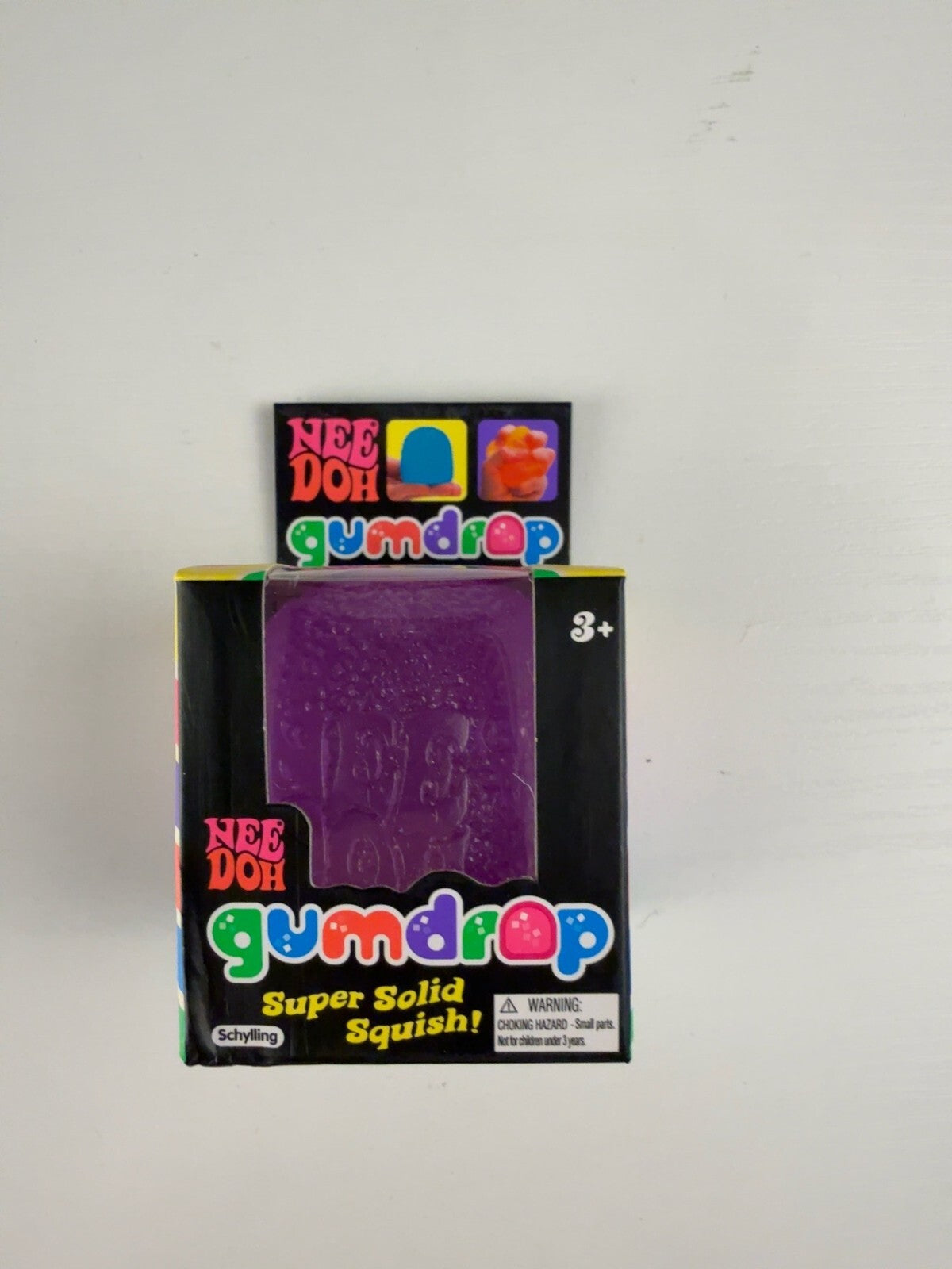 Schylling NeeDoh Gumdrop Super Solid Squish – Purple