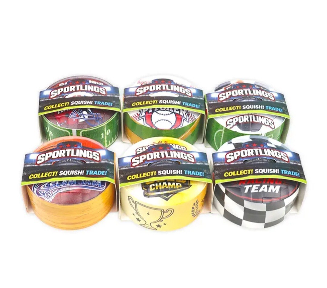 Fun Doh Sportlings Sports Dumpling Squishy Mystery Blind Box – FULL CASE OF 12!