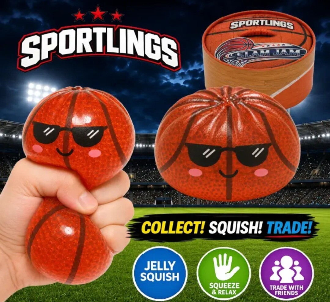 Fun Doh Sportlings Sports Dumpling Squishy Mystery Blind Box – FULL CASE OF 12!