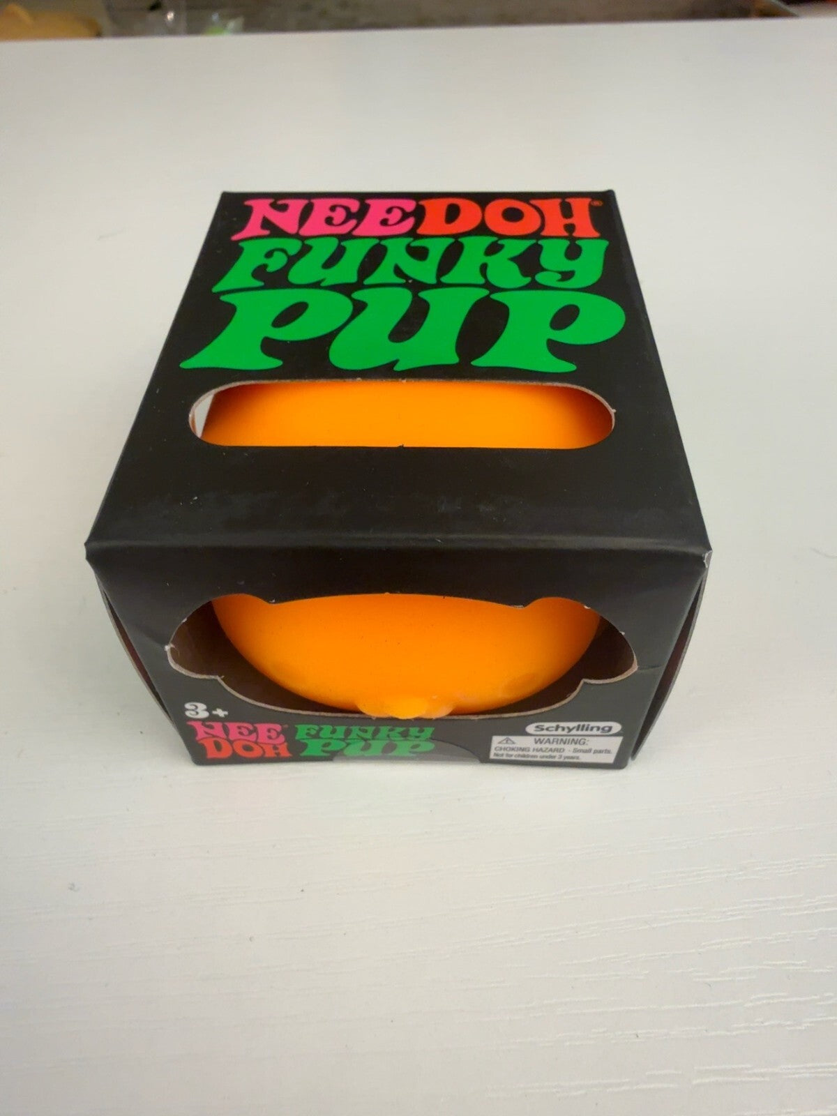 Schylling NeeDoh Funky Pup Orange Squishy Sensory Fidget Toy NEW