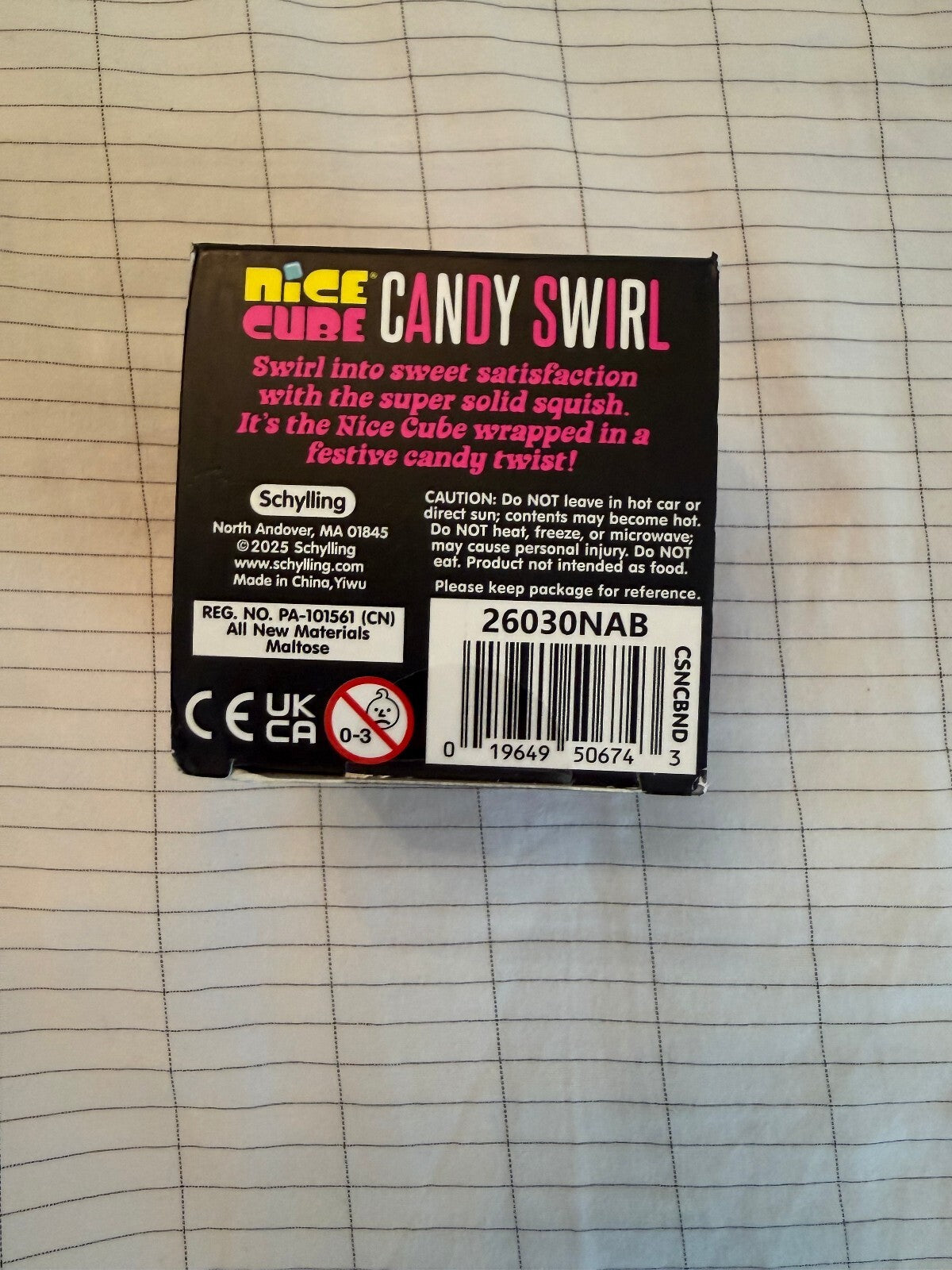 Authentic Schylling NeeDoh Nice Ice Cube Candy Swirl