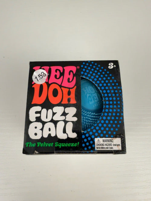 Authentic Schylling NeeDoh Fuzz Ball Blue Velvet Squishy NEW Stress Toy