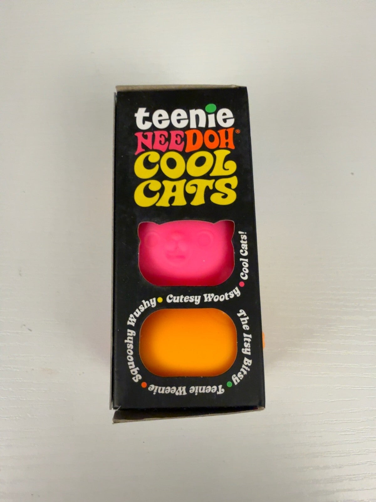 Authentic Schylling Teenie NeeDoh Cool Cats 3 Pack NEW Sensory Squishy Toy