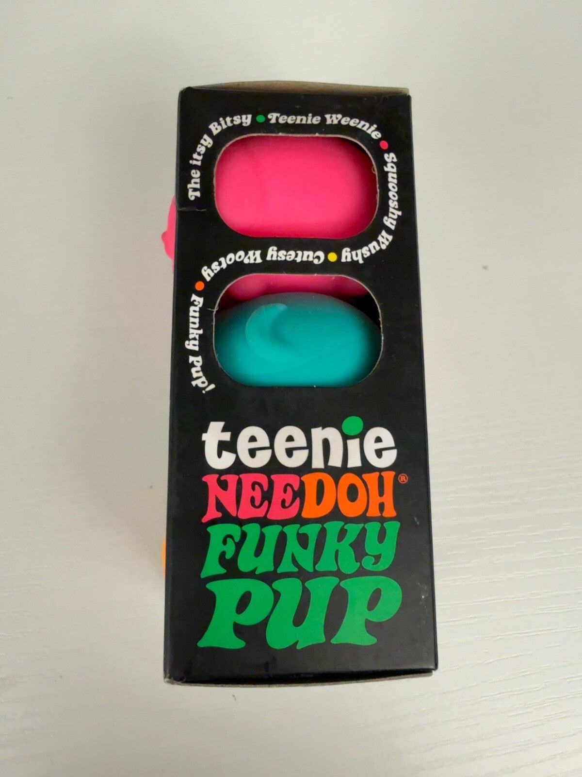 Authentic Schylling Teenie NeeDoh Funky Pup 3 Pack NEW Sensory Squishy Toy