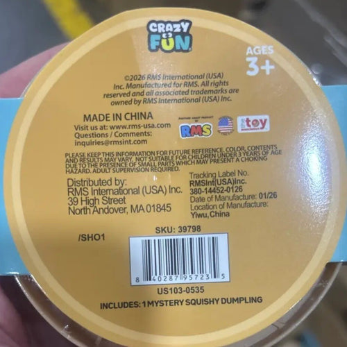 1 RMS® Crazy Fun™ Mystery Bao Bun – Rare Rainbow Chase