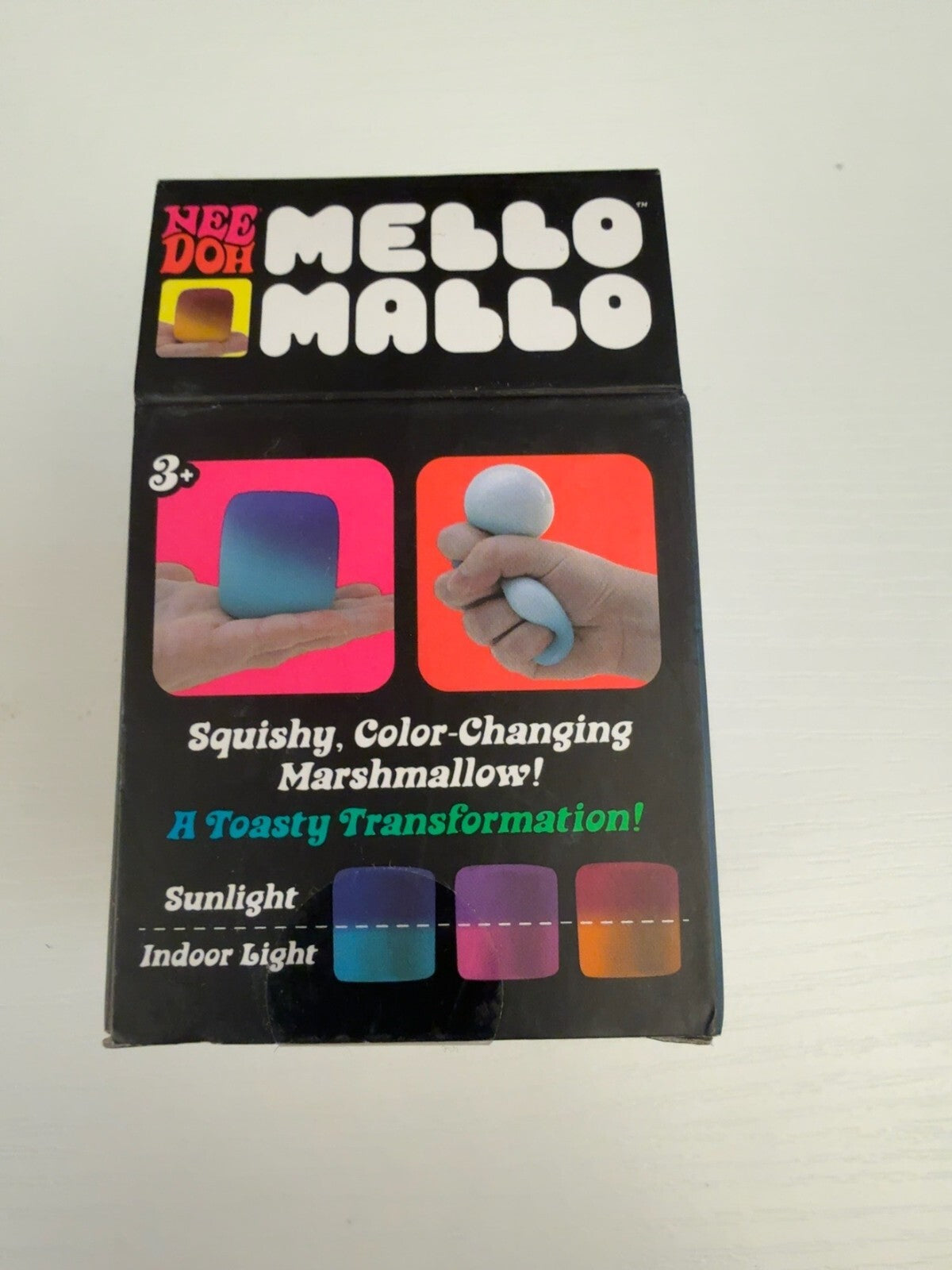 Schylling NeeDoh Mello Mallo Color Changing Marshmallow Squishy Fidget Toy NIB