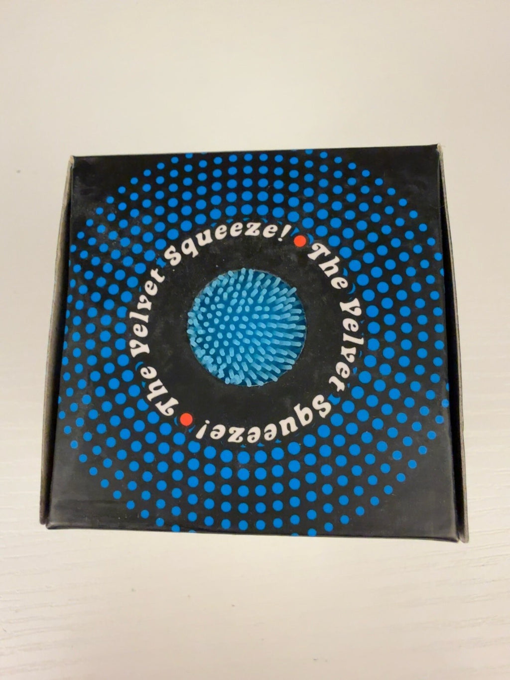 Authentic Schylling NeeDoh Fuzz Ball Blue Velvet Squishy NEW Stress Toy