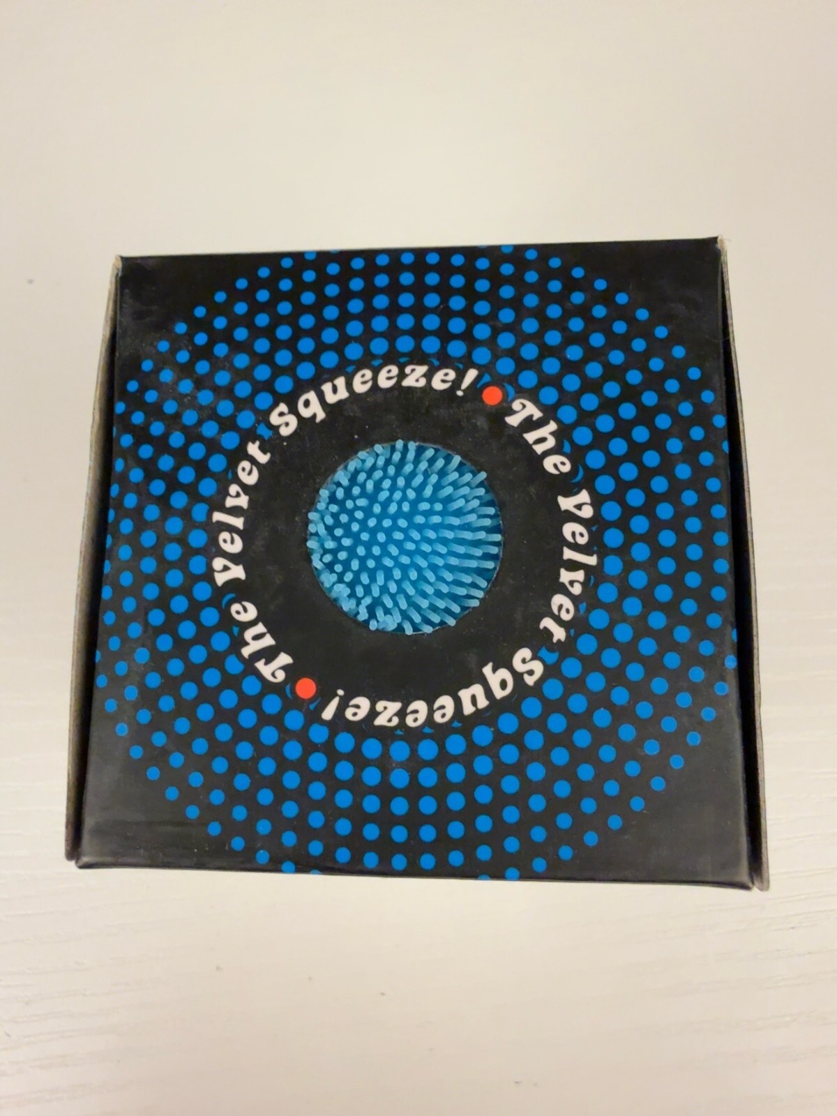 Authentic Schylling NeeDoh Fuzz Ball Blue Velvet Squishy NEW Stress Toy