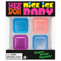 NeeDoh Nice Ice Baby Mini Ice Cube Squishy Fidget Toy 4-Pack Super Solid New