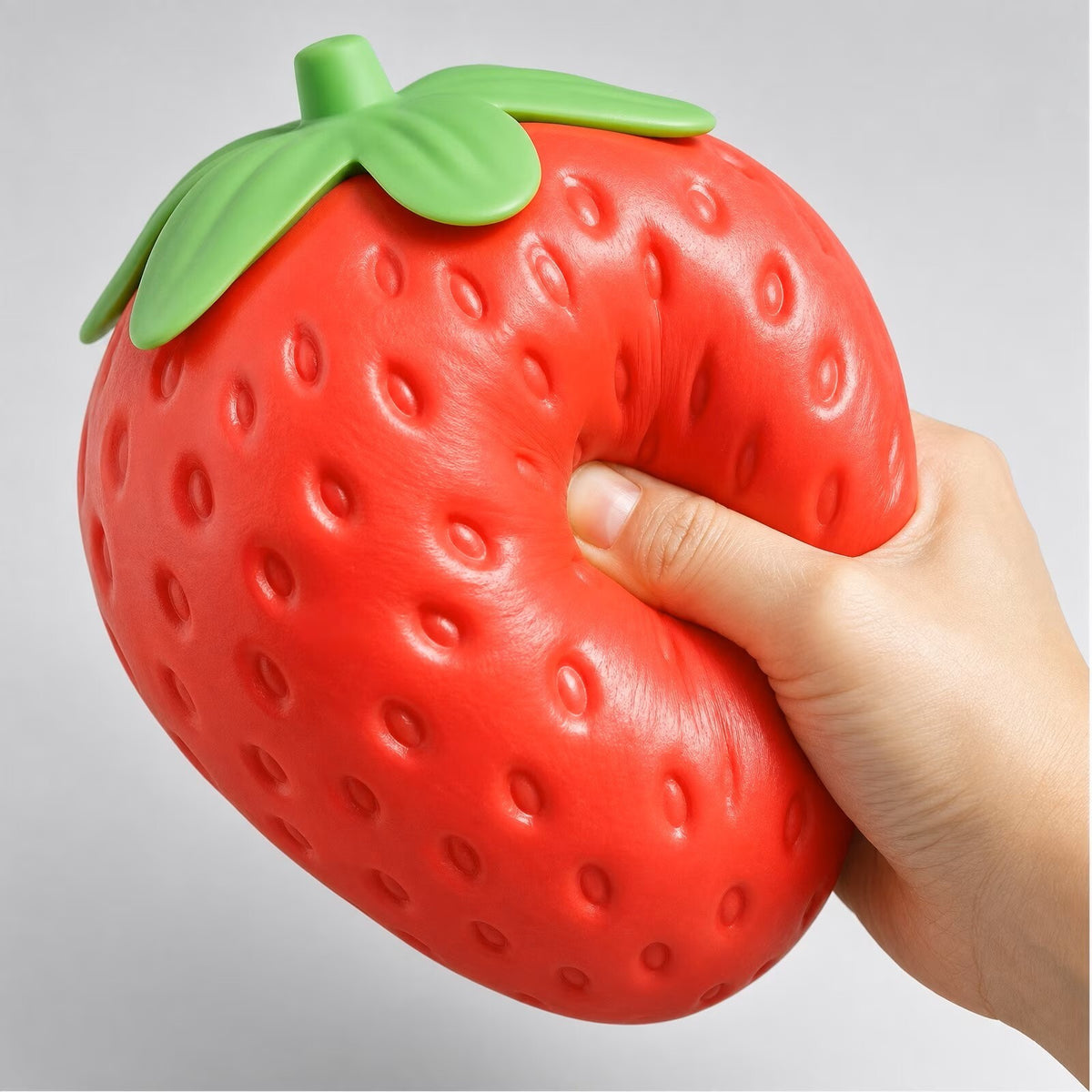 Jumbo Strawberry Squishy XL 6" Slow Rising Stress Toy – Full Case of 6
