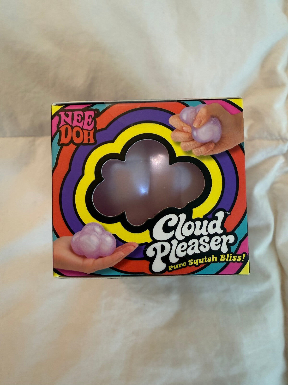 Rare Schylling NeeDoh Cloud Pleaser Purple Shimmer Squishy New in Box