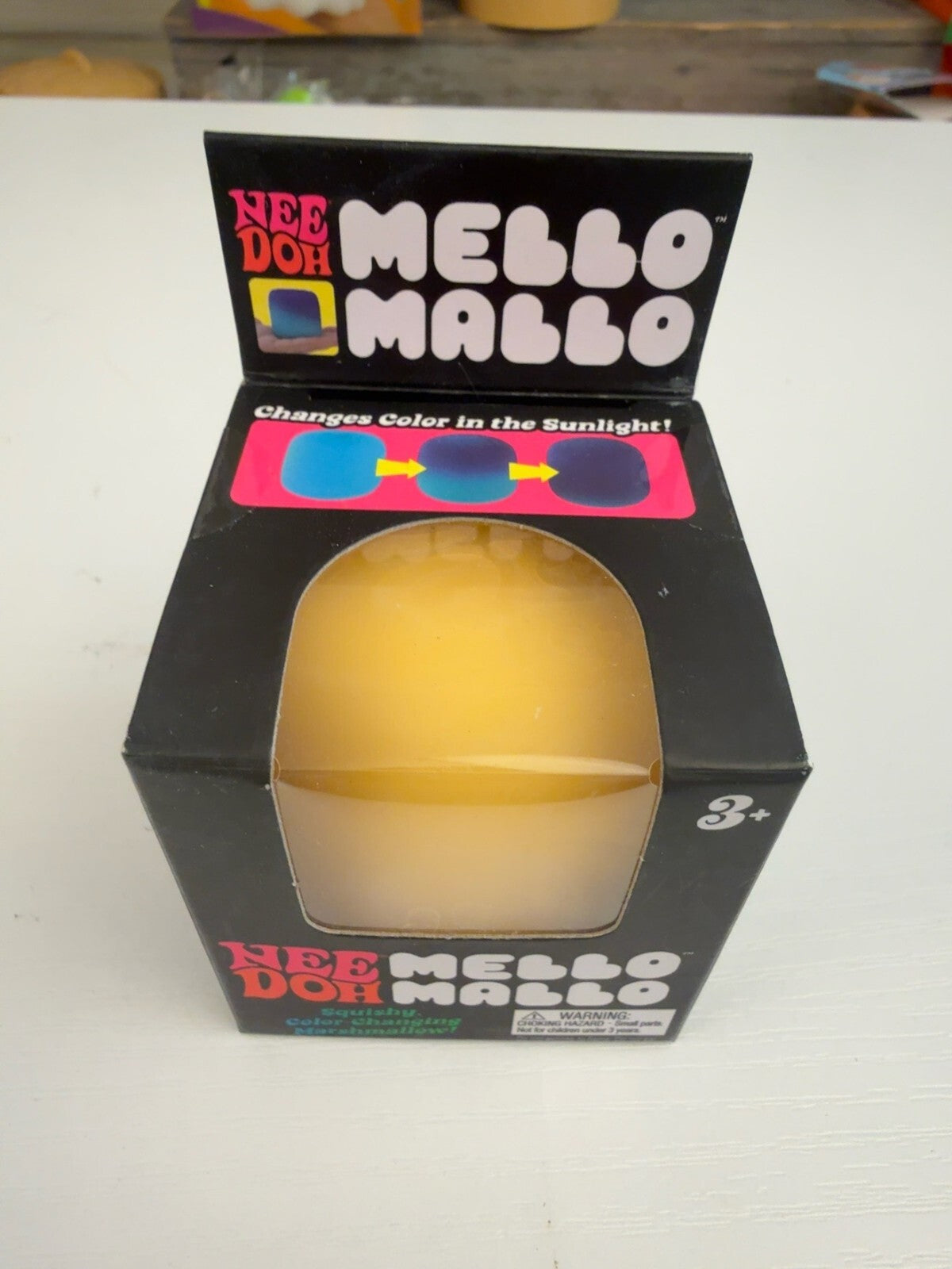 Schylling NeeDoh Mello Mallo Color Changing Marshmallow Squishy Fidget Toy NIB
