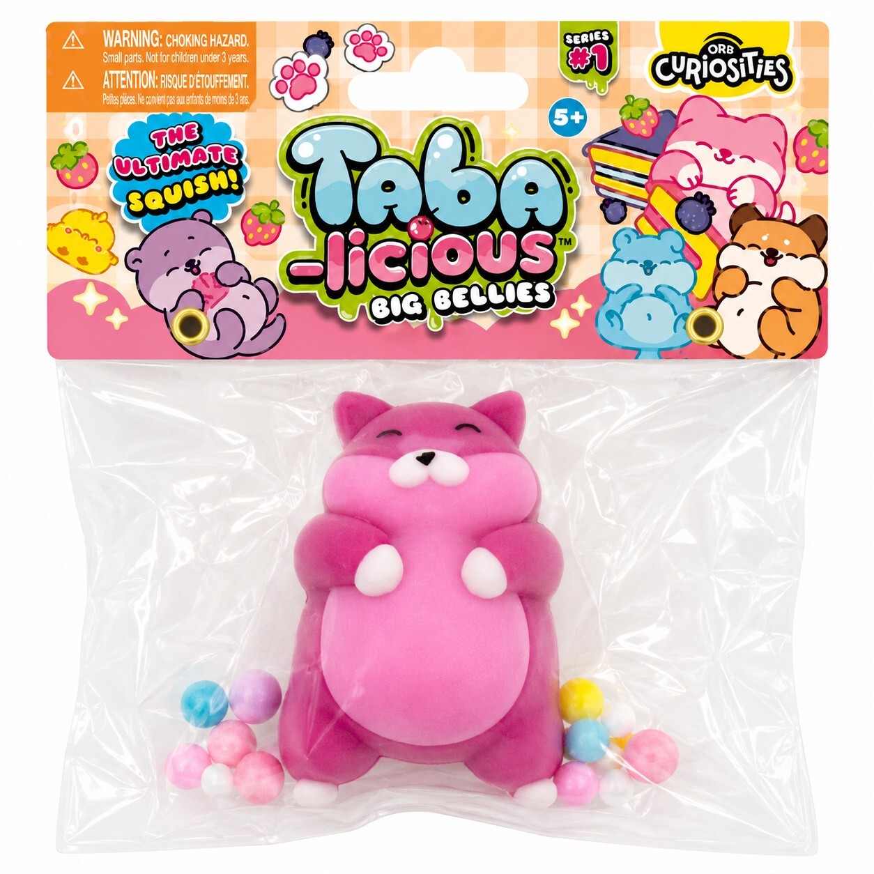 ORB Taba-Licious Big Bellies Pink Hamster Squishy Series 1 Toy New Sealed