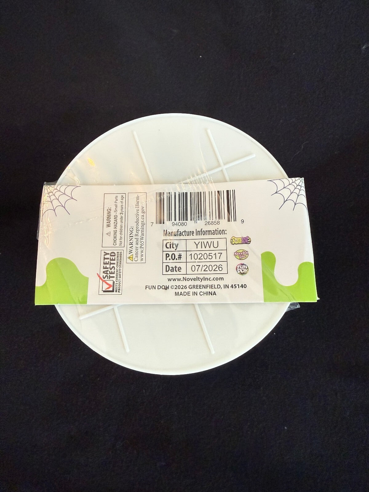 FUN DOH Halloween Boo Blob Glow in the Dark Ghost Dumpling Squishy