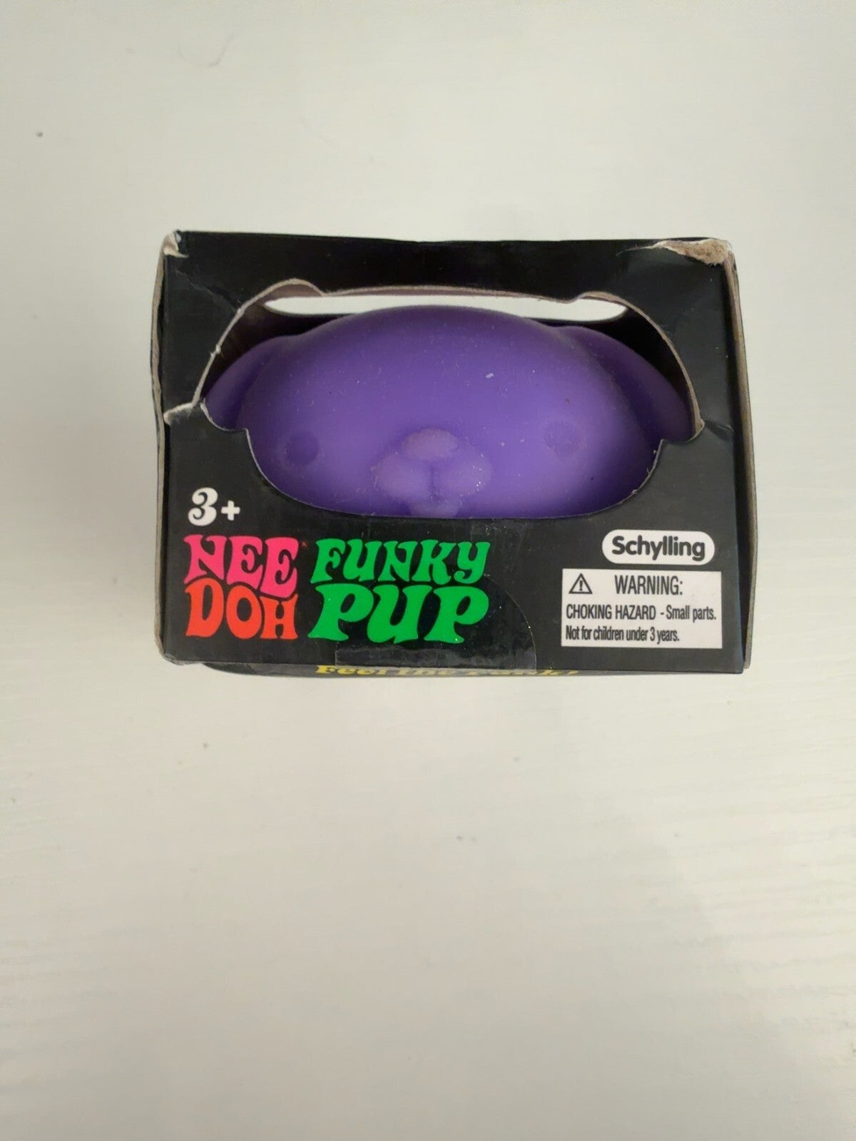 Schylling NeeDoh Funky Pup Purple Squishy Sensory Fidget Stress Toy NIB