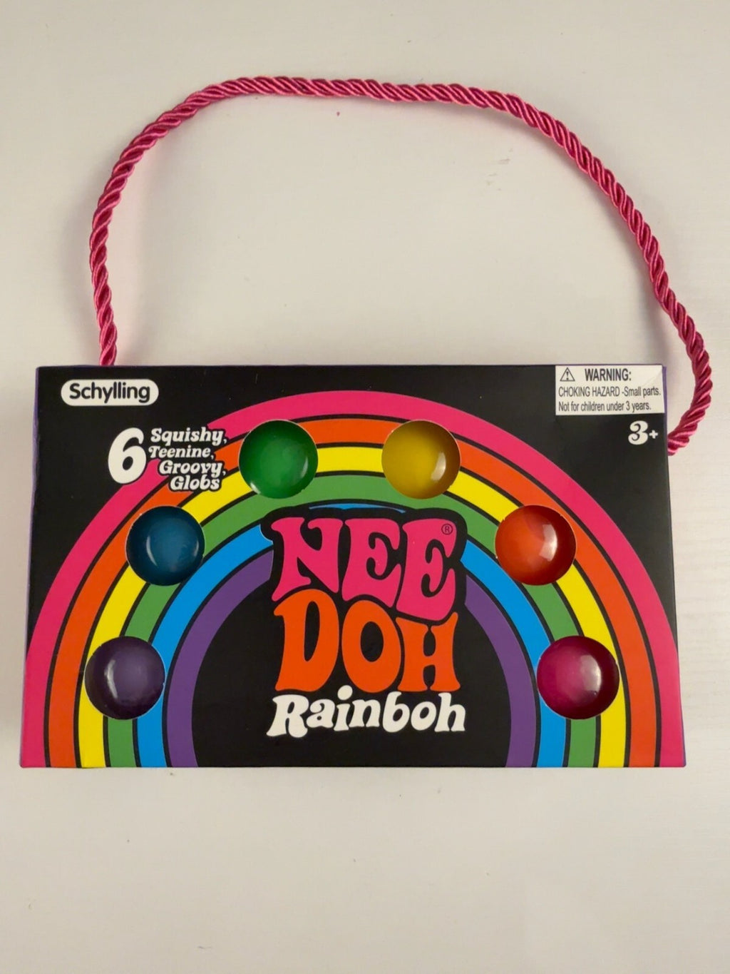 Schylling NeeDoh Rainbow 6-Pack Squishy Teenie Groovy Globs