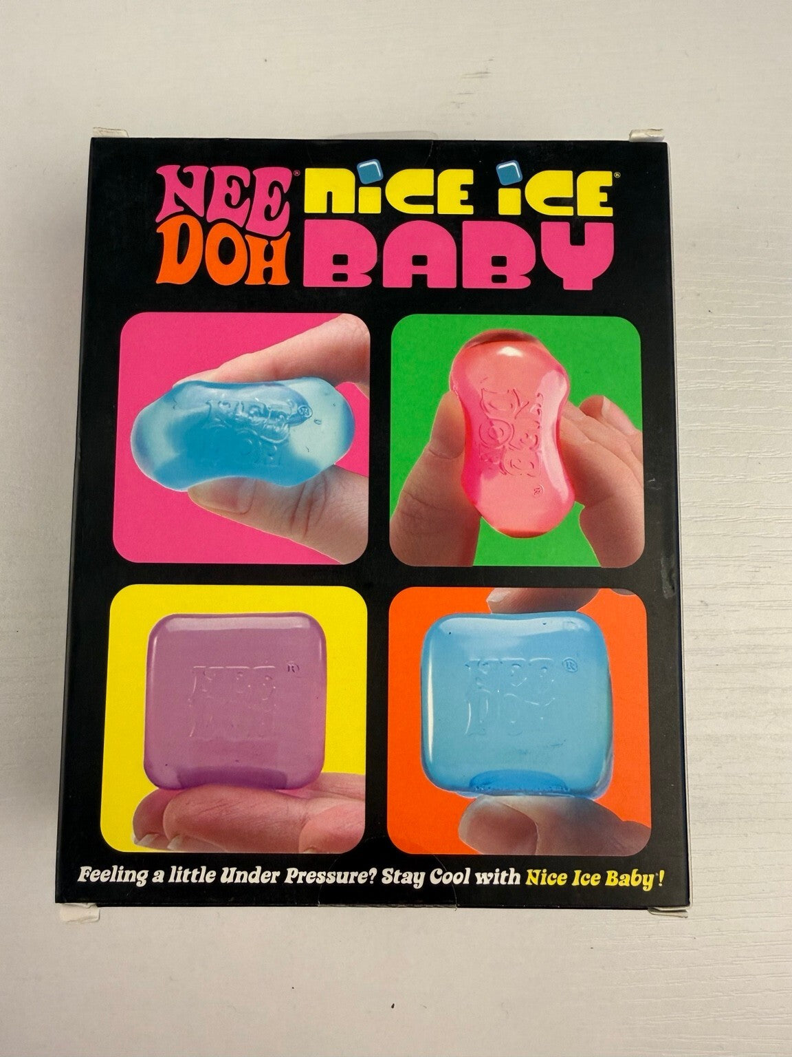 Schylling NeeDoh Nice Ice Baby 4 Pack Mini Super Solid Squishies