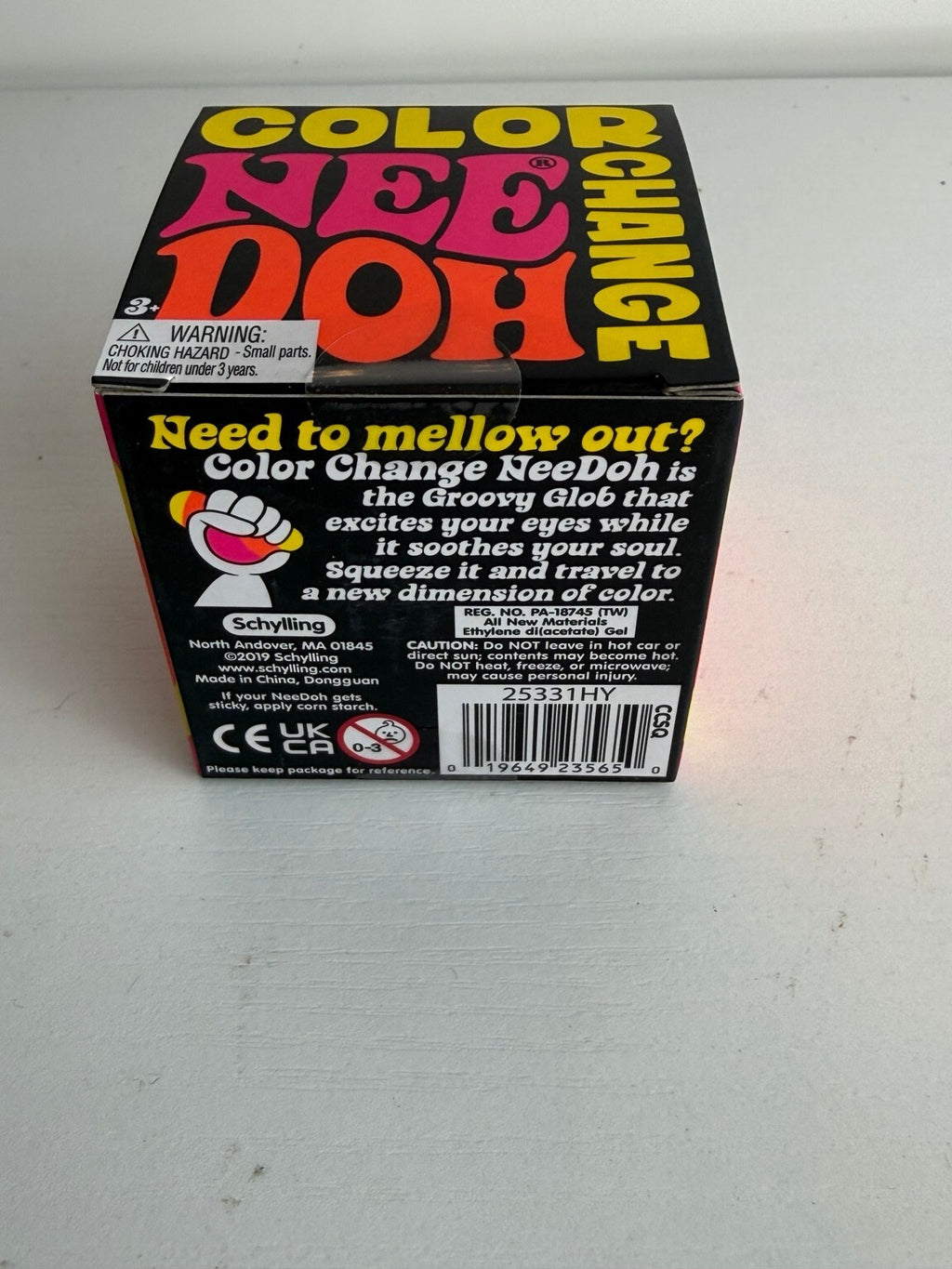 SCHYLLING NeeDoh COLOR CHANGE – YELLOW – ORIGINAL BOX!