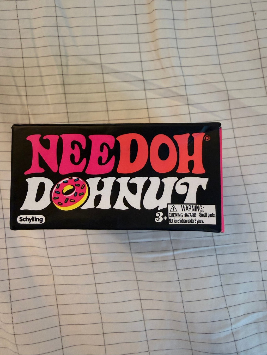 Authentic Schylling NeeDoh Dohnut Blue Frosting Squishy Toy Boxed