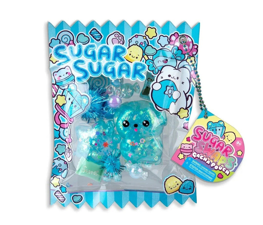 Sugar Sugar Sugar Snaps Gacha Pouch – Blue Glitter Squishy