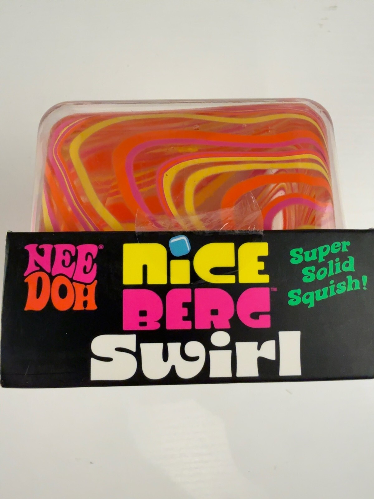 Schylling NeeDoh Nice Berg Swirl – Orange Pink Yellow Swirl