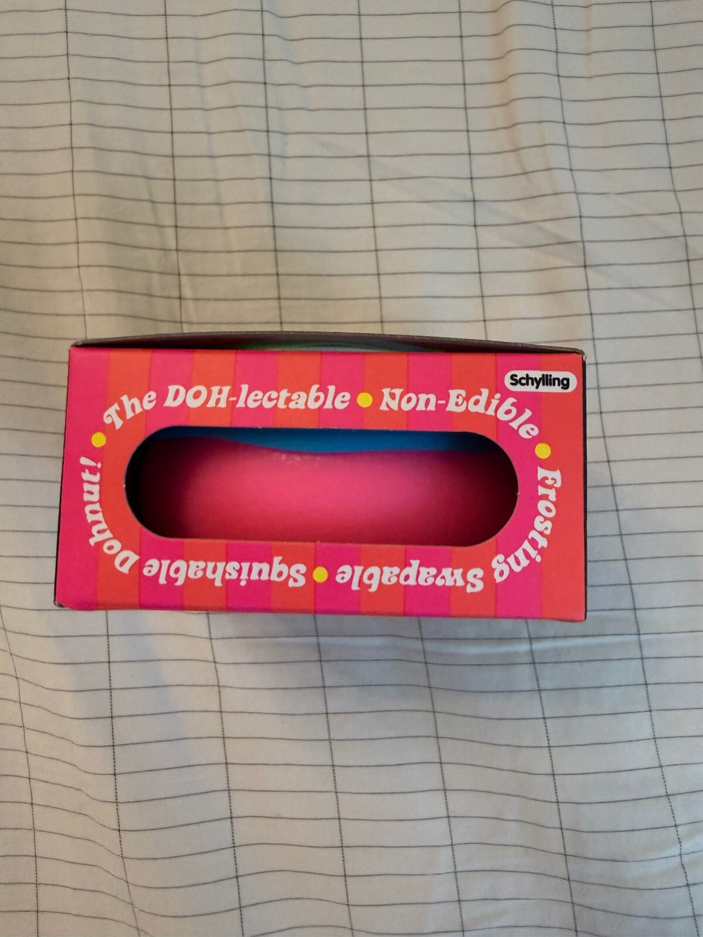 Authentic Schylling NeeDoh Dohnut Blue Frosting Squishy Toy Boxed