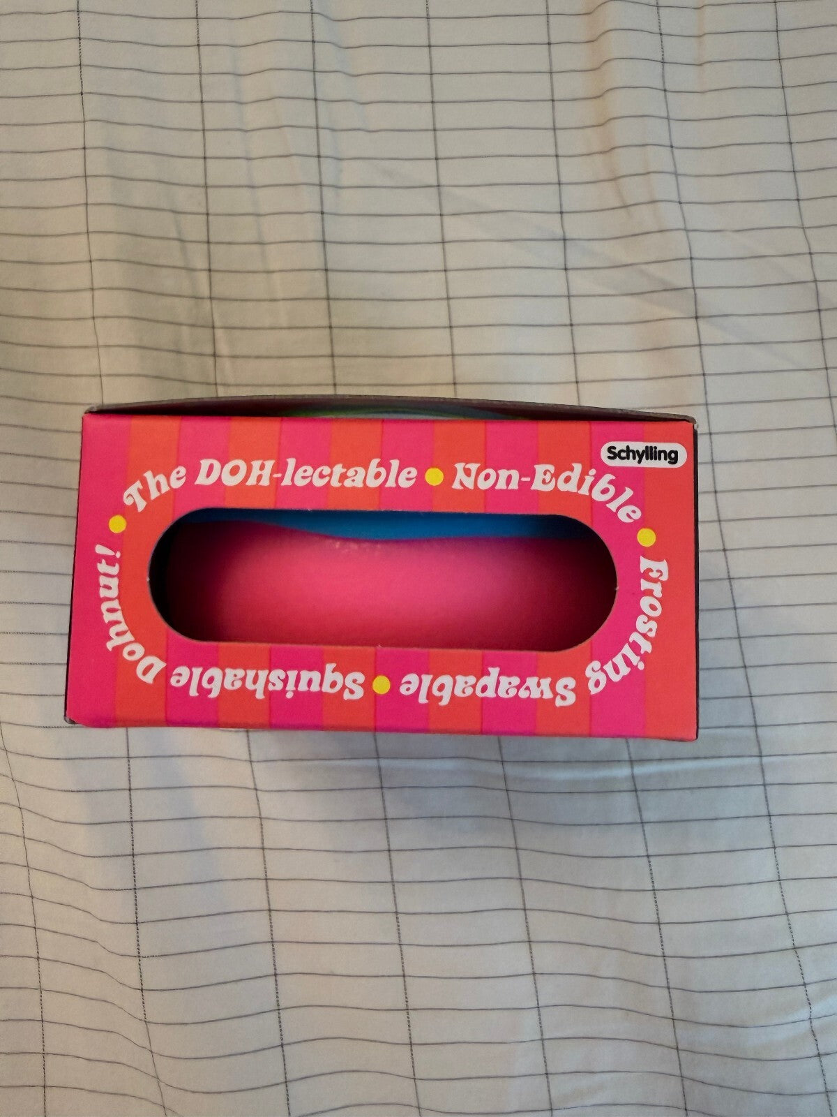 Authentic Schylling NeeDoh Dohnut Blue Frosting Squishy Toy Boxed
