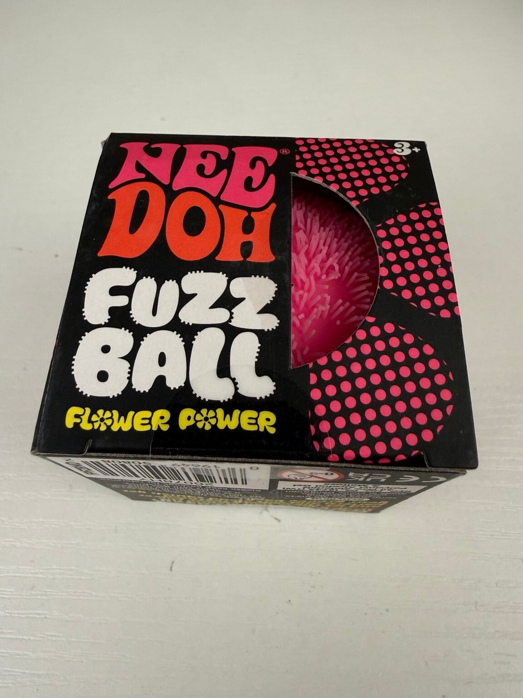 Authentic Schylling NeeDoh Pink Velvet Fuzz Ball Flower Power Sensory Squishy